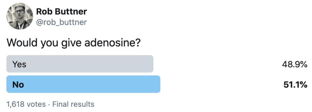 Twitter poll adenosine