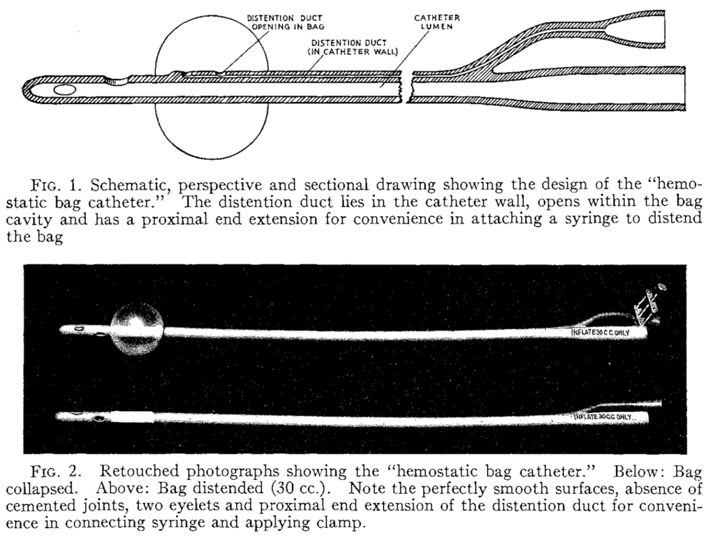 Foley self-retaining balloon catheter