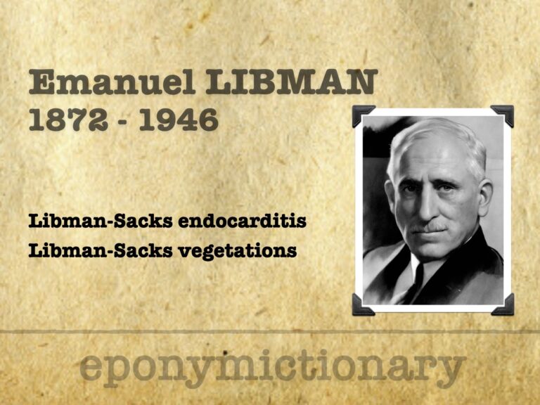 Emanuel Libman (1872-1946) 680