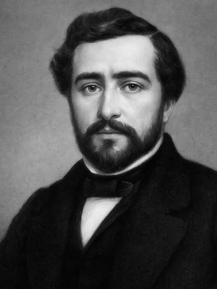 Jean-Baptiste Octave Landry de Thézillat (1826-1865) enhanced