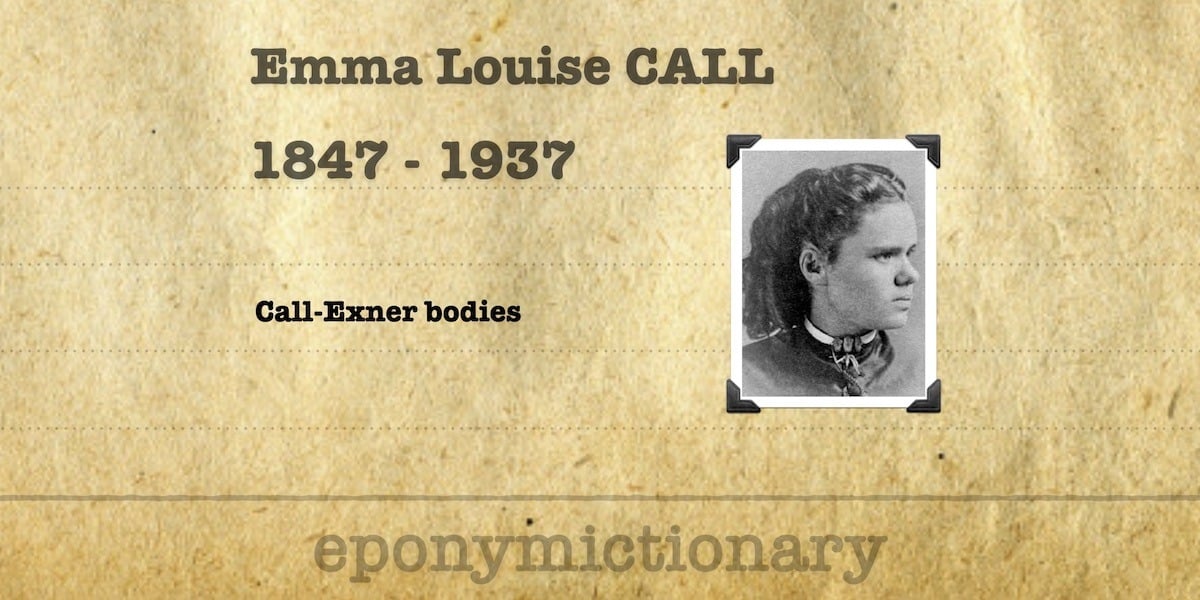 Emma Call • LITFL • Medical Eponym Library