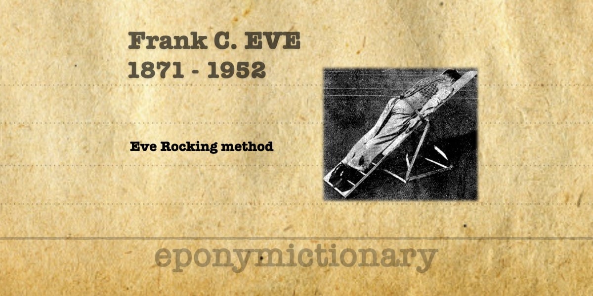Frank Eve • LITFL • Medical Eponym Library