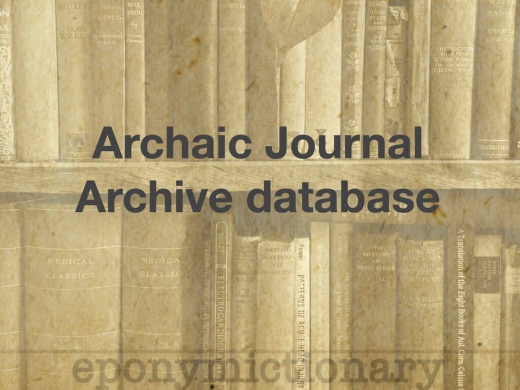 Archaic Journal Archive database