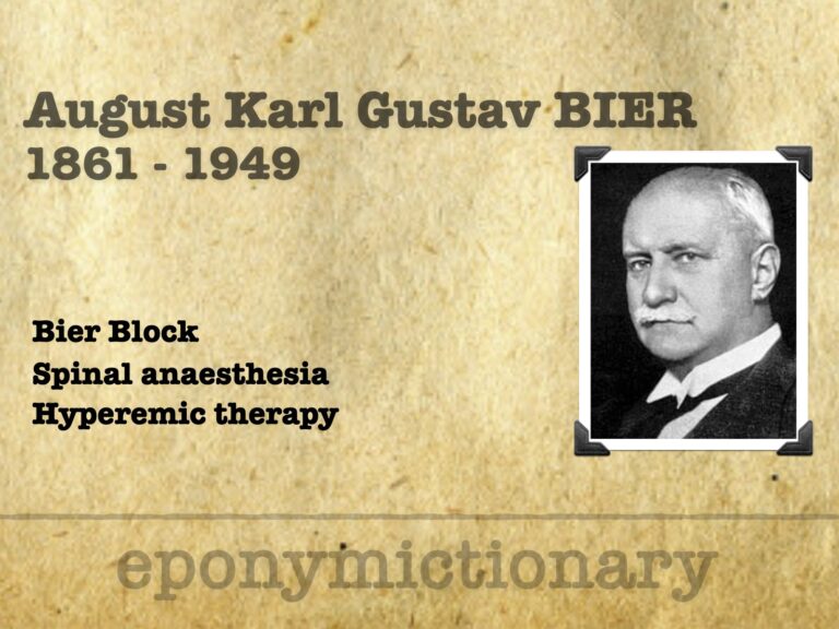 August Karl Gustav Bier (1861-1949) 680