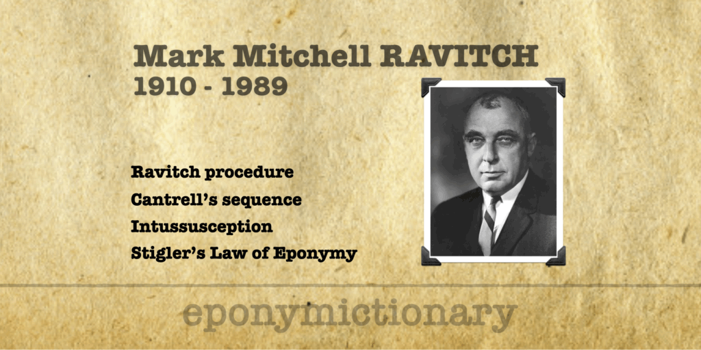 Mark Ravich Mark Ravitch • LITFL • Medical Eponym Library