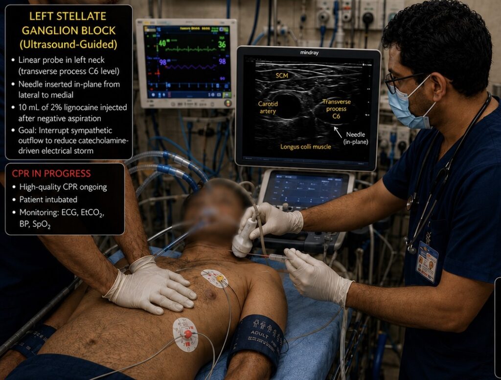 stellate ganglion block in refractory VF management