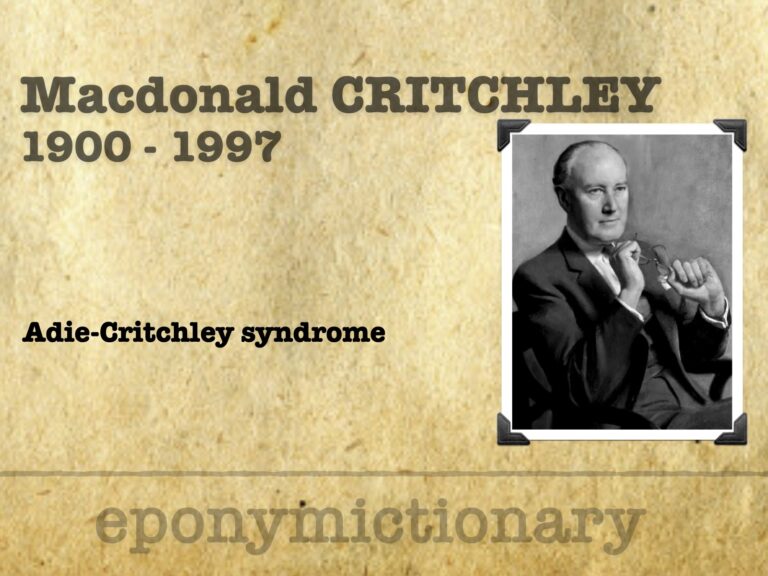 MacDonald Critchley (1900-1997) 680