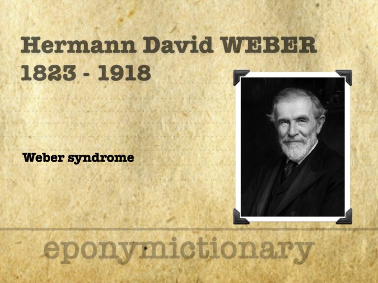 Sir Hermann David Weber (1823-1918)