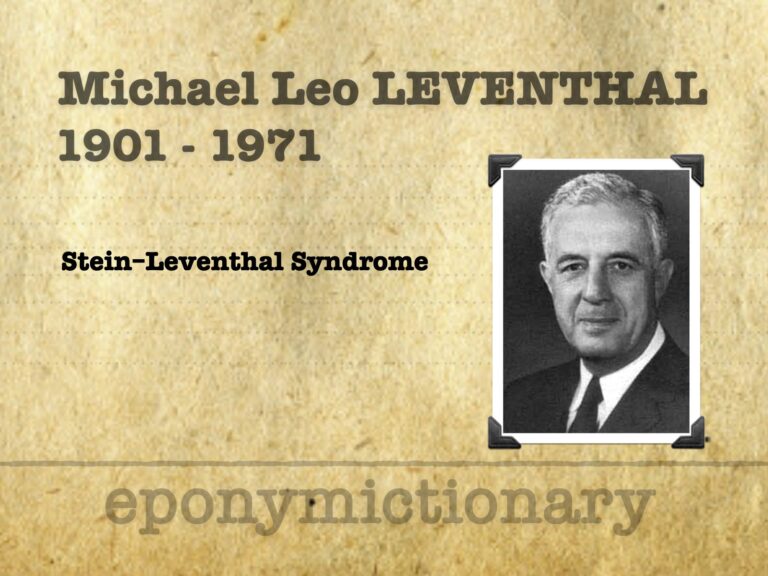 Michael Leo Leventhal (1901-1971)