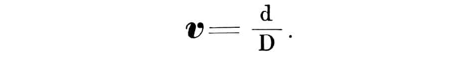 Snellen fraction 1862 d/D