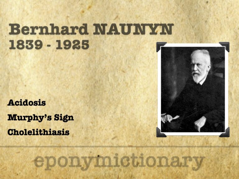 Bernhard Naunyn (1839-1925) 680