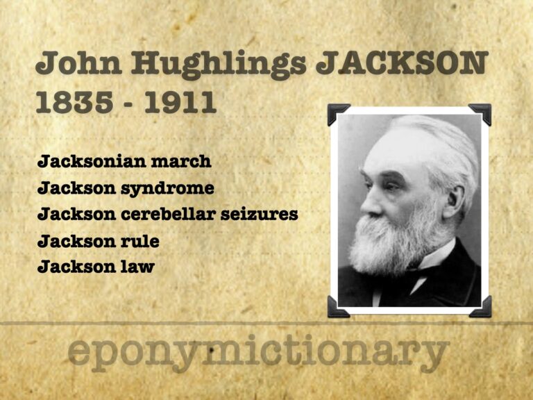 John Hughlings Jackson (1835-1911)
