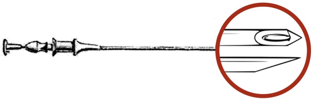 Quincke needle 1891