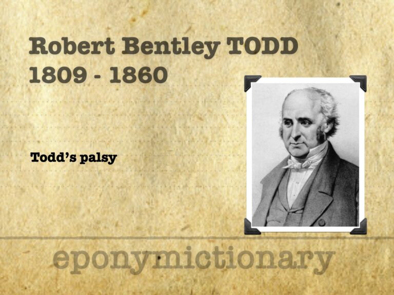 Robert Bentley Todd (1809-1860)
