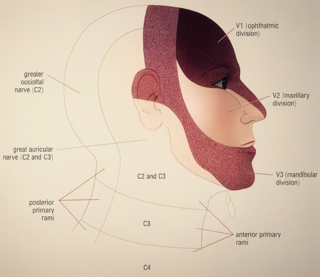 Trigeminal nerve distribution anatomy