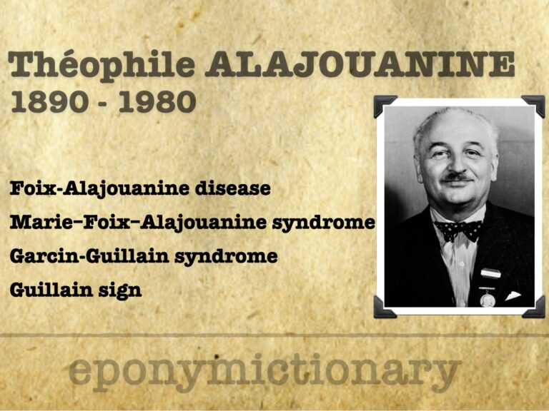Théophile Antonin Joseph Alajouanine (1890-1980) 680