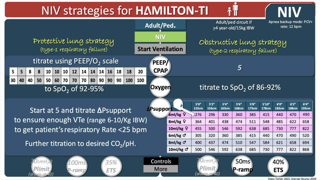 Hamilton T1 adult paed NIV