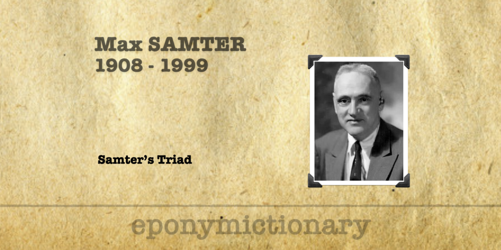 Samter Max Samter • LITFL • Medical Eponym Library