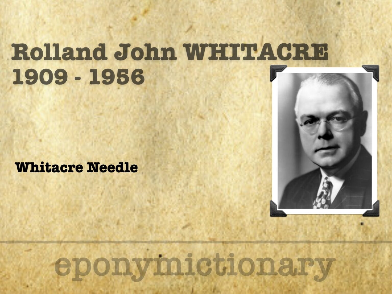 Whitacre needle Archives • LITFL