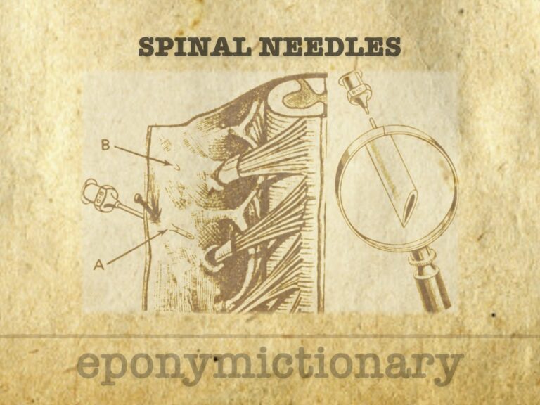 History of spinal needles