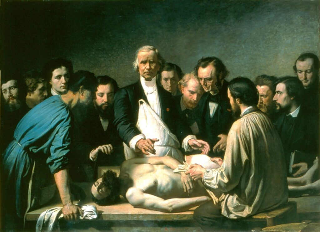 La Leçon d'anatomie de Velpeau à la Charité
