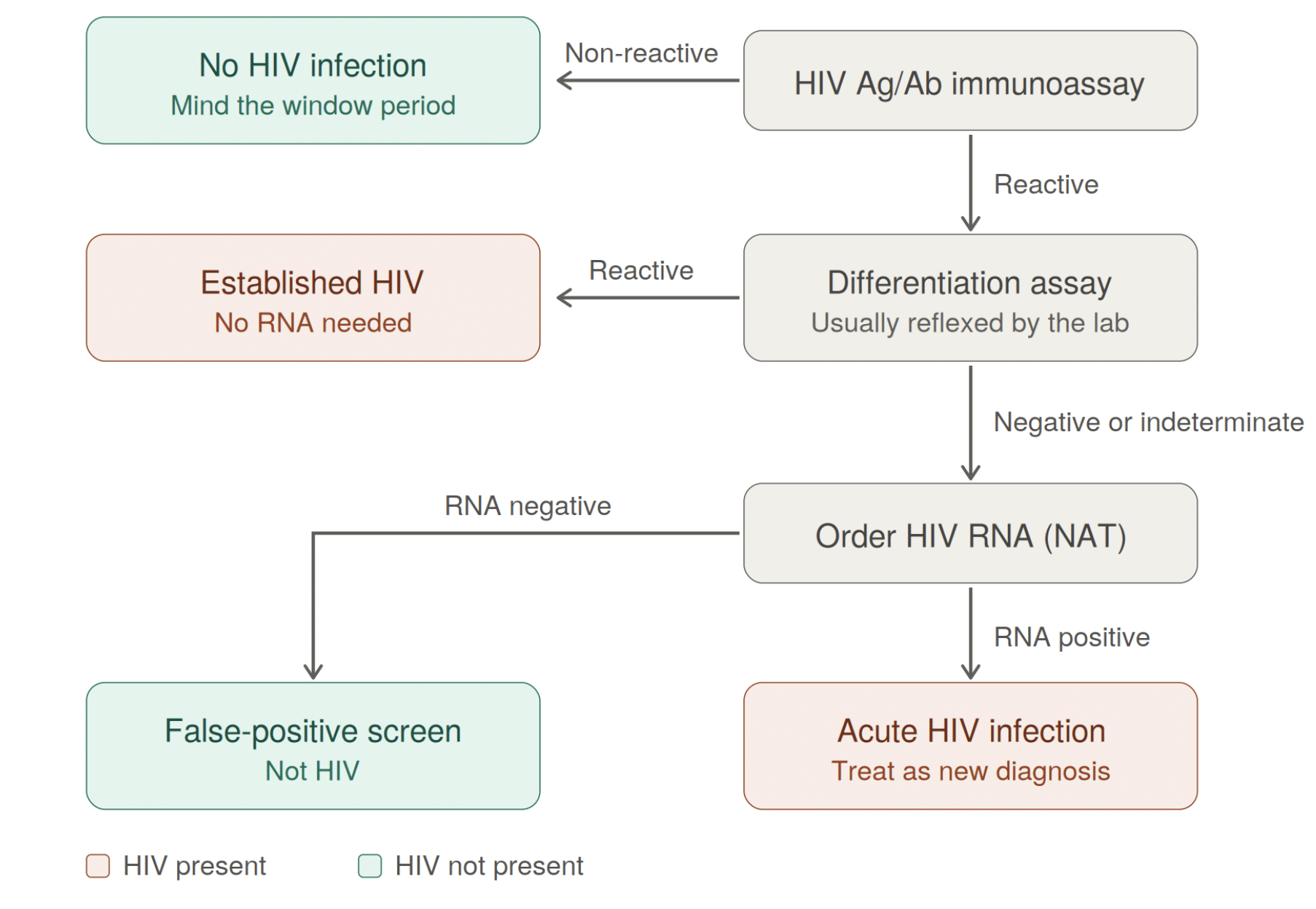 Interpreting the HIV screening result