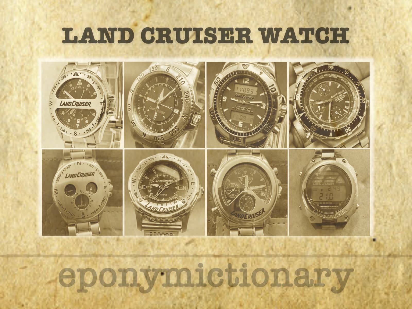 Toyota Land Cruiser LC008 watch • LITFL • Horology